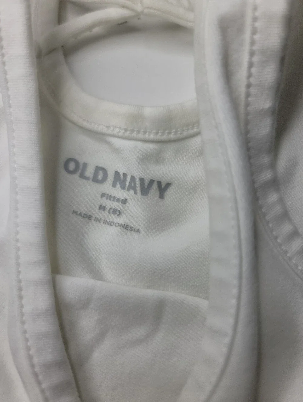 Old Navy White Crisscross Back Tank Top medium (8) girls